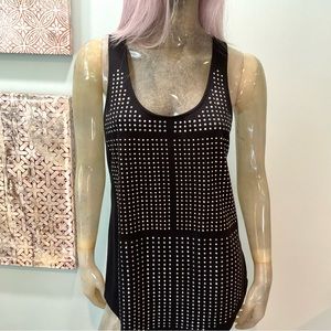 Gorgeous Black Tank with Metallic Studding